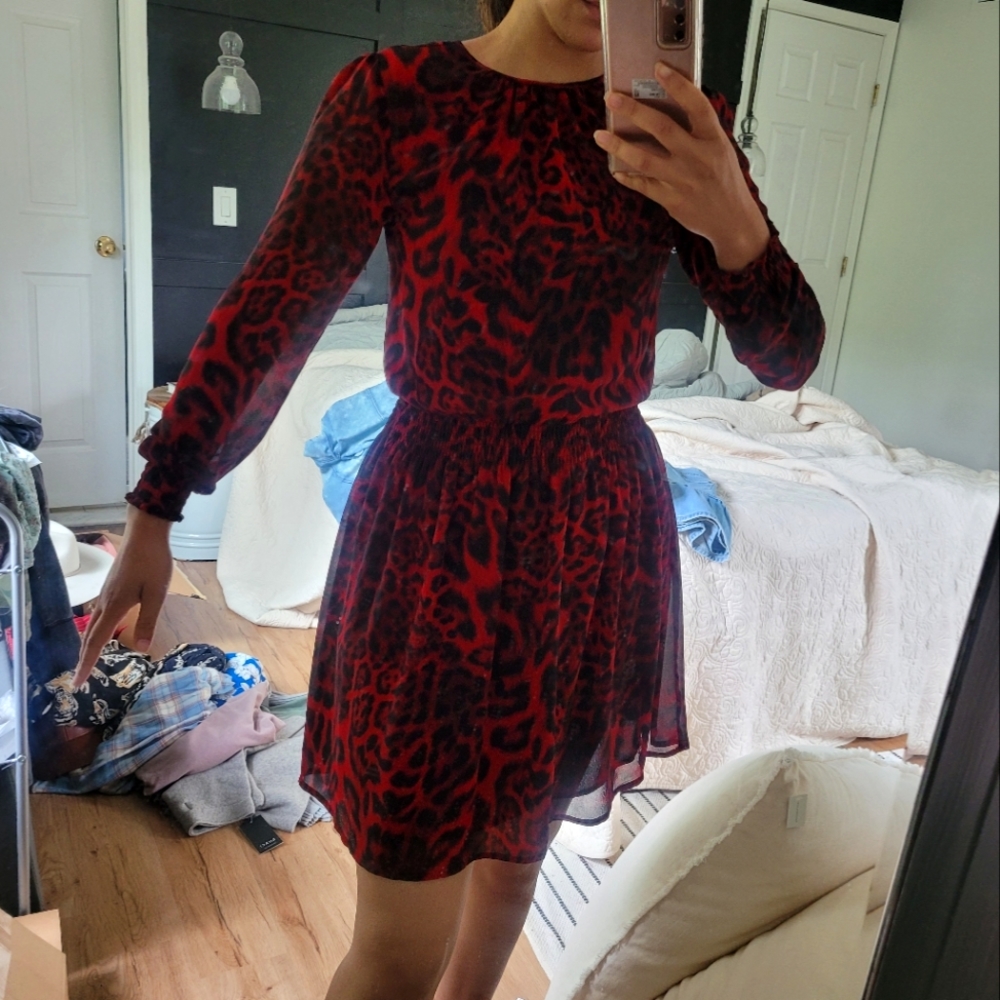 Micheal Kors Leopar Print Dress